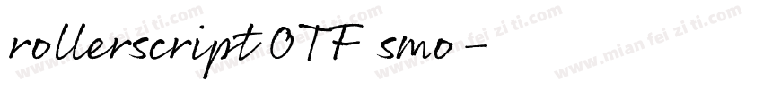 rollerscript OTF smo字体转换